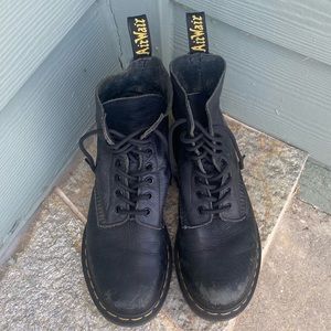 Authentic Black Doc Martens AirWare Women’s Combat Boots Size 8